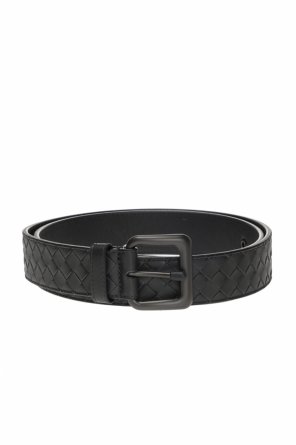 Gray intrecciato belt, zdjęcie 1 Gray intrecciato belt od Bottega Veneta